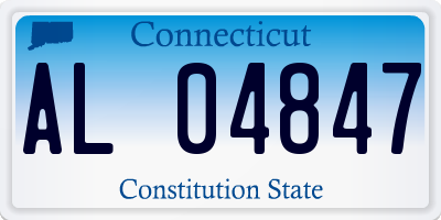 CT license plate AL04847
