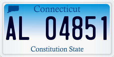 CT license plate AL04851