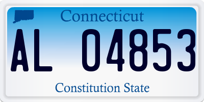 CT license plate AL04853