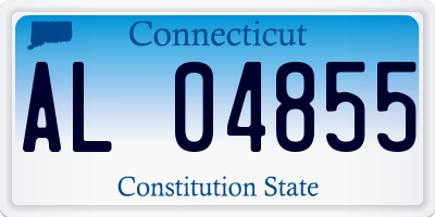 CT license plate AL04855