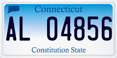 CT license plate AL04856