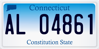 CT license plate AL04861