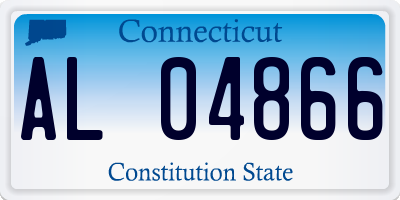 CT license plate AL04866