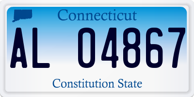 CT license plate AL04867