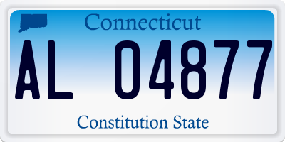 CT license plate AL04877