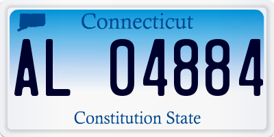 CT license plate AL04884