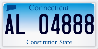 CT license plate AL04888