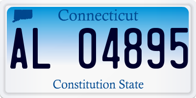 CT license plate AL04895
