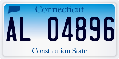 CT license plate AL04896