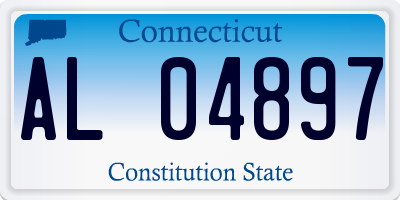 CT license plate AL04897