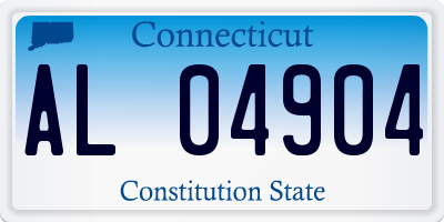 CT license plate AL04904