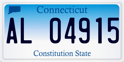 CT license plate AL04915
