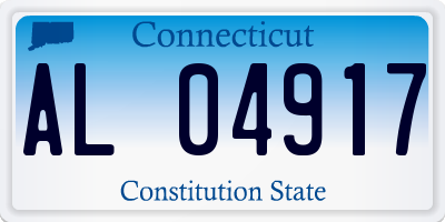CT license plate AL04917