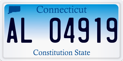 CT license plate AL04919
