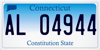 CT license plate AL04944