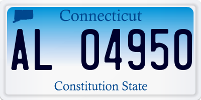 CT license plate AL04950