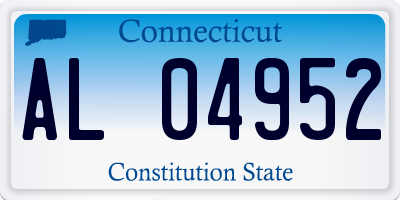 CT license plate AL04952