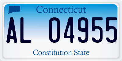 CT license plate AL04955