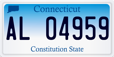 CT license plate AL04959