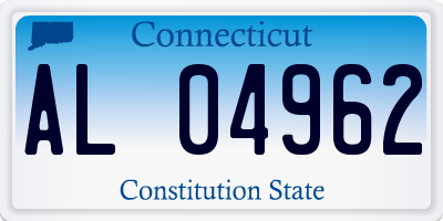 CT license plate AL04962