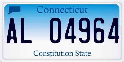CT license plate AL04964