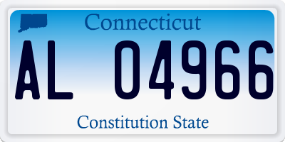CT license plate AL04966