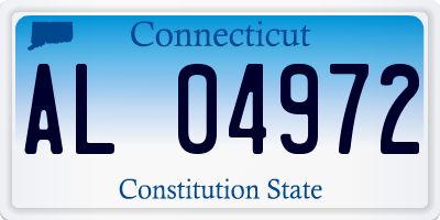 CT license plate AL04972