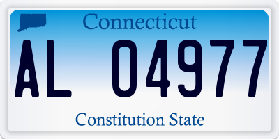 CT license plate AL04977