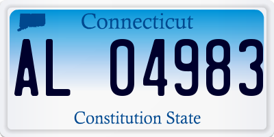 CT license plate AL04983