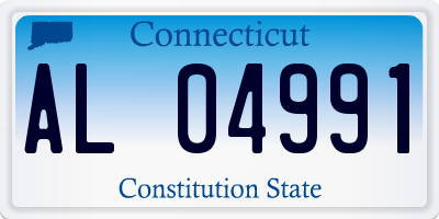 CT license plate AL04991