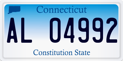 CT license plate AL04992