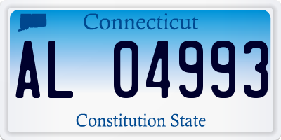 CT license plate AL04993