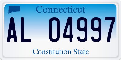 CT license plate AL04997