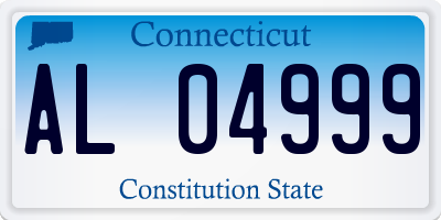 CT license plate AL04999
