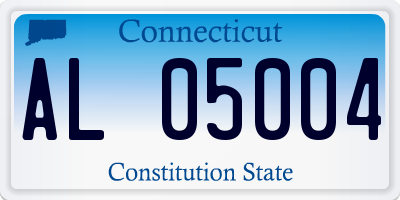 CT license plate AL05004