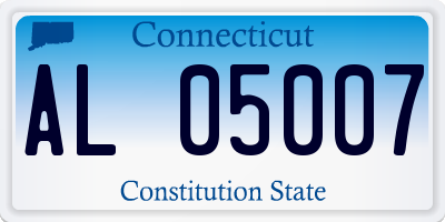 CT license plate AL05007