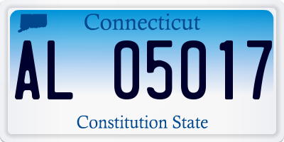 CT license plate AL05017