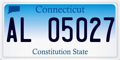 CT license plate AL05027