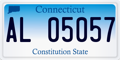 CT license plate AL05057