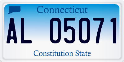 CT license plate AL05071