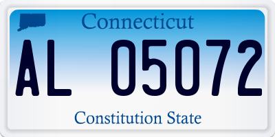CT license plate AL05072