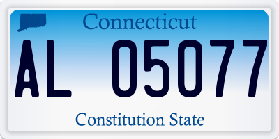 CT license plate AL05077