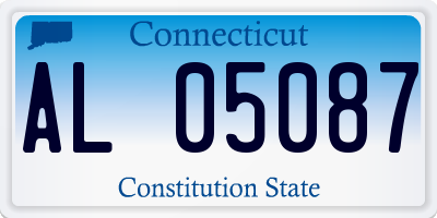 CT license plate AL05087