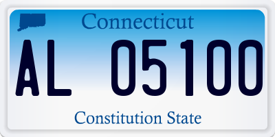 CT license plate AL05100