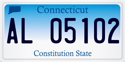 CT license plate AL05102