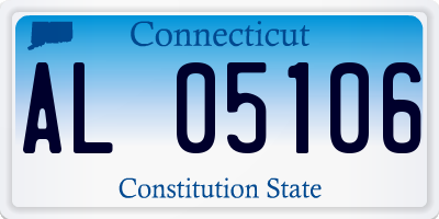 CT license plate AL05106