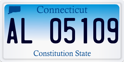 CT license plate AL05109