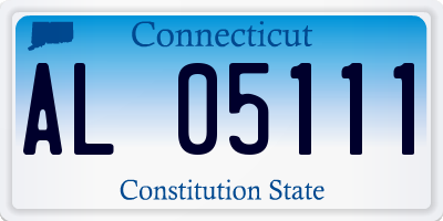CT license plate AL05111