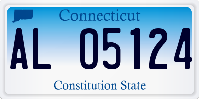 CT license plate AL05124