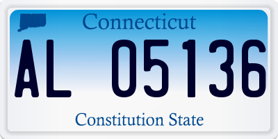 CT license plate AL05136